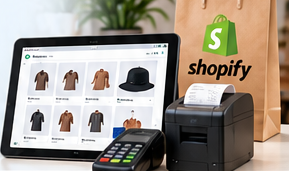 Équipement Shopify POS : tablette, terminal, imprimante et sac Shopify